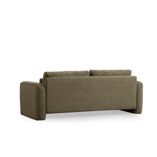 Καναπές 3θέσιος Lily 215x97x73εκ - Green