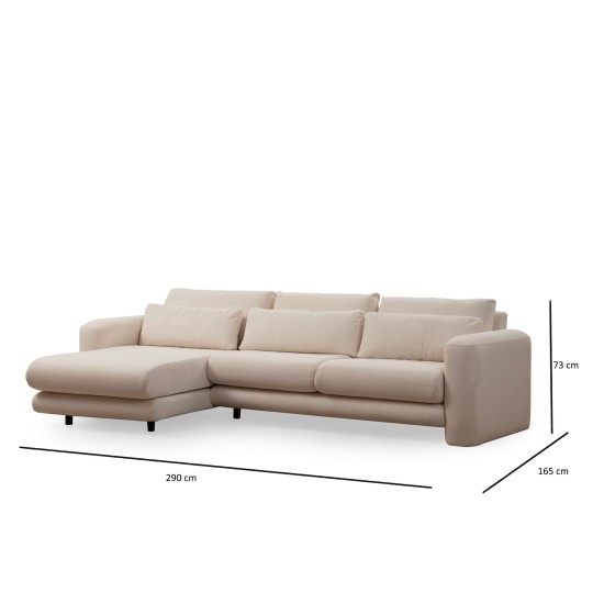 Corner Sofa Lily Corner Left Cream Cream Corner Sofa Lily Corner Left Cream Cream