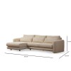 Corner Sofa Lily Corner Left Beige Beige