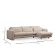 Corner Sofa Lily Corner Right Cream Cream