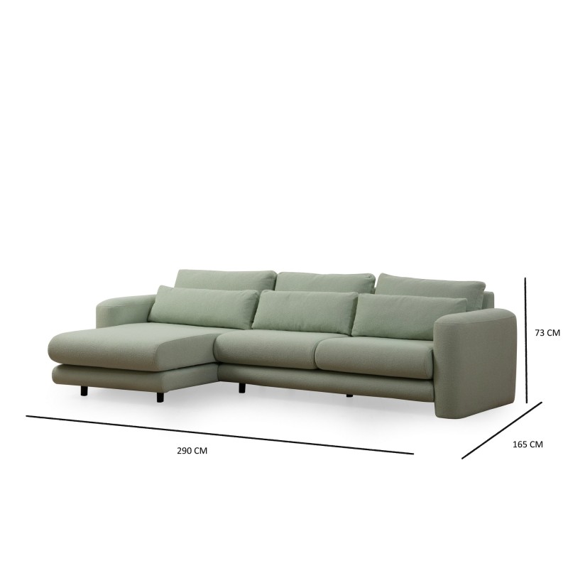 Corner Sofa Lily Corner Left Green Green