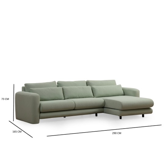 Corner Sofa Lily Corner Right Green Green