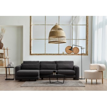 Corner Sofa Lily Corner Left Grey Grey