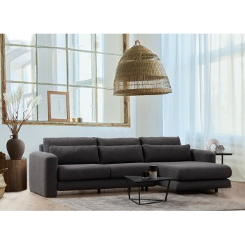 Corner Sofa Lily Corner Right Grey Grey