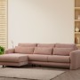Corner Sofa Lily Corner Left Pink Pink