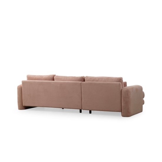 Corner Sofa Lily Corner Left Pink Pink