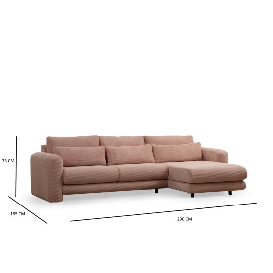 Corner Sofa Lily Corner Right Pink Pink Corner Sofa Lily Corner Right Pink Pink