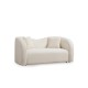Καναπές Διθέσιος 170x76x75εκ Asos Χρώμα Cream