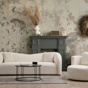 Καναπές Τριθέσιος  225x76x75εκ Asos Χρώμα Cream 