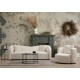 Καναπές Τριθέσιος  225x76x75εκ Asos Χρώμα Cream