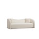 Καναπές Τριθέσιος  225x76x75εκ Asos Χρώμα Cream