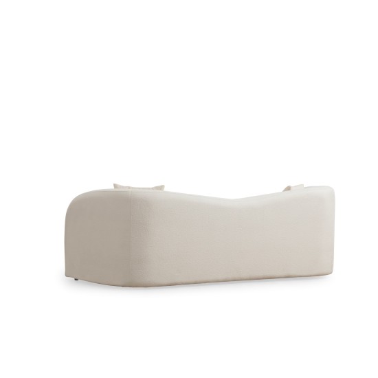 Καναπές Τριθέσιος  225x76x75εκ Asos Χρώμα Cream