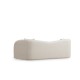 Καναπές Τριθέσιος  225x76x75εκ Asos Χρώμα Cream