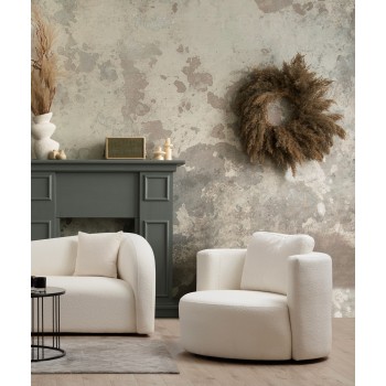 Πολυθρόνα 105x71x100εκ Asos Χρώμα Cream 