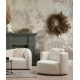 Πολυθρόνα 105x71x100εκ Asos Χρώμα Cream Πολυθρόνα 105x71x100εκ Asos Χρώμα Cream