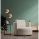 Πολυθρόνα 105x71x100εκ Asos Χρώμα Cream Πολυθρόνα 105x71x100εκ Asos Χρώμα Cream