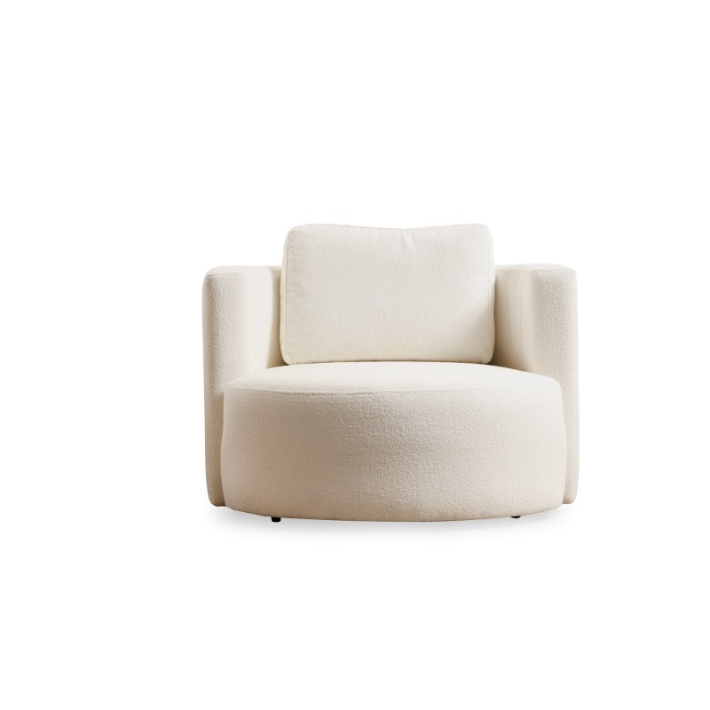 Πολυθρόνα 105x71x100εκ Asos Χρώμα Cream