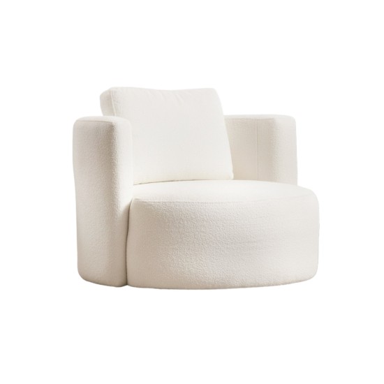 Πολυθρόνα 105x71x100εκ Asos Χρώμα Cream Πολυθρόνα 105x71x100εκ Asos Χρώμα Cream