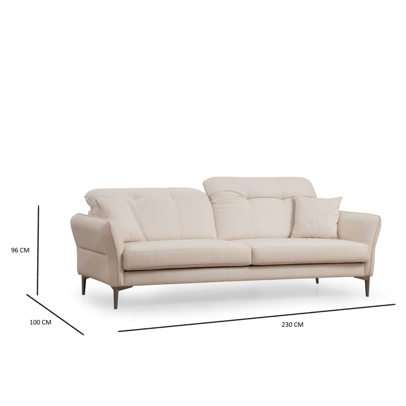 3-Seat Sofa Costor White - 3 White