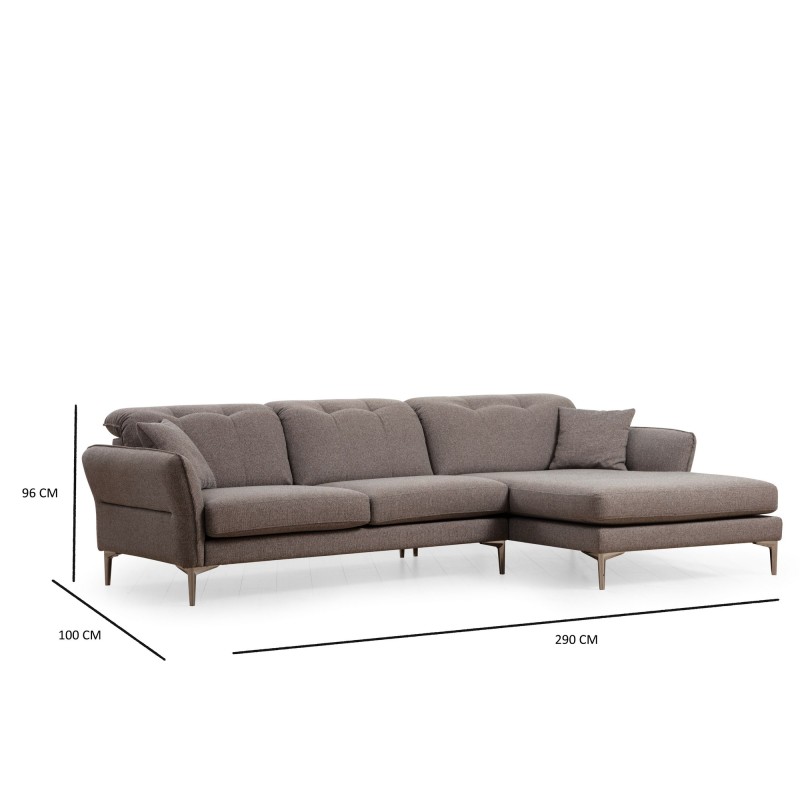 Corner Sofa Costor Corner Right Grey Grey