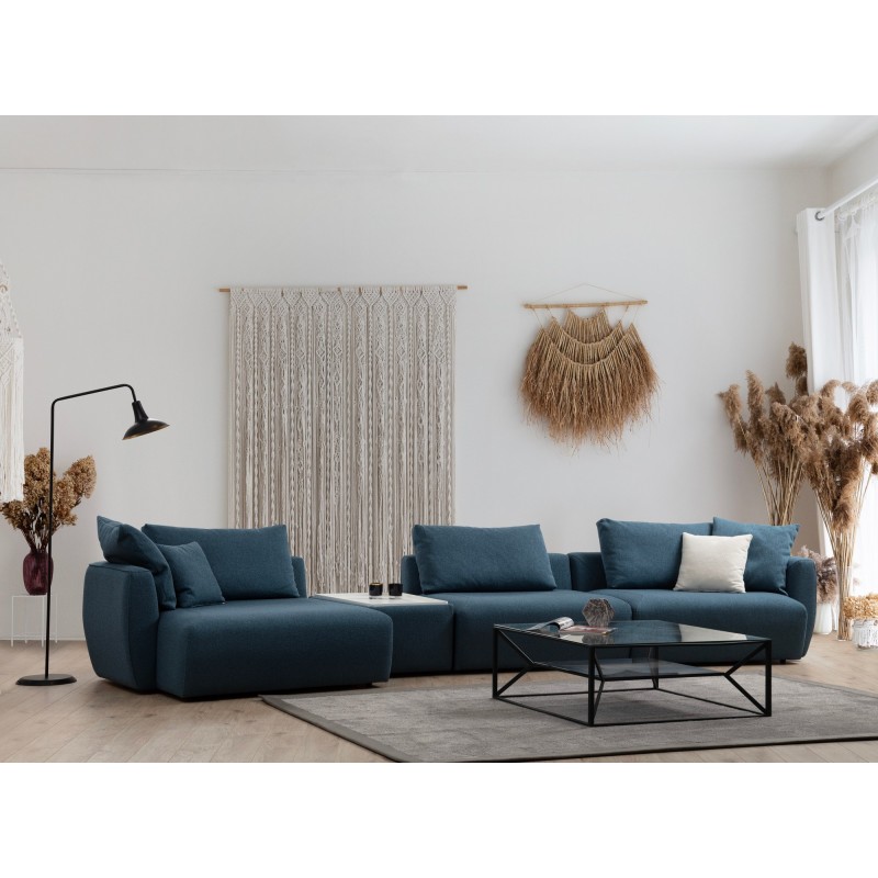Corner Sofa Maya Corner 1 (Chl Left + T + O1 + 1R) Blue