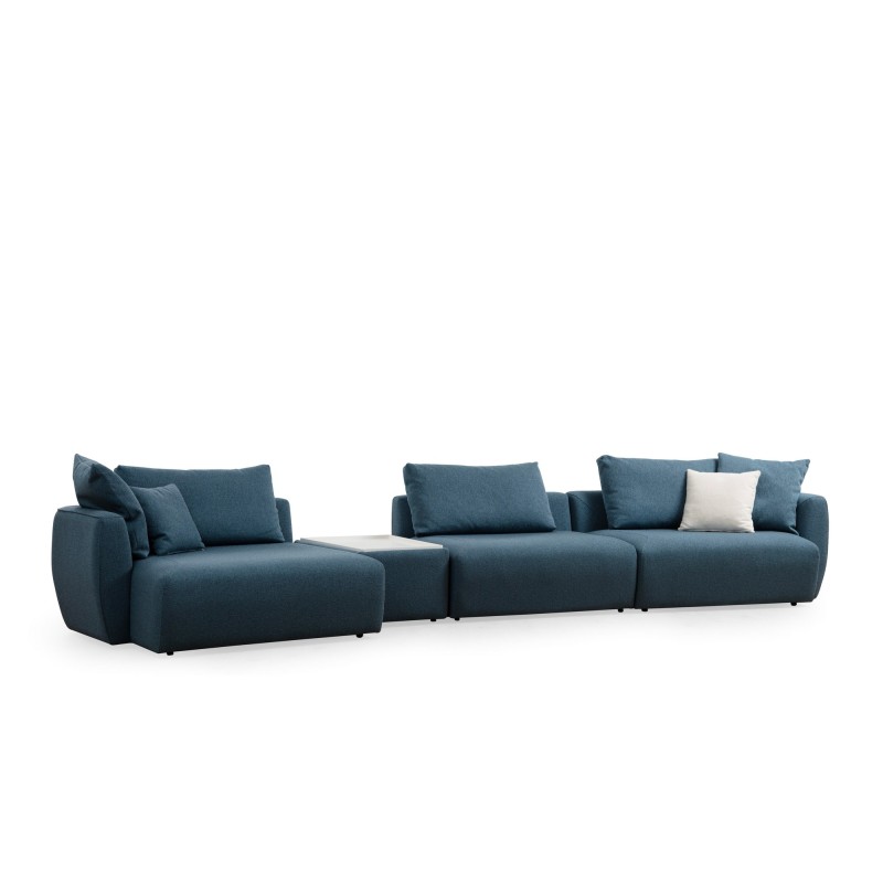Corner Sofa Maya Corner 1 (Chl Left + T + O1 + 1R) Blue