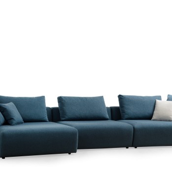 Corner Sofa Maya Corner 1 (Chl Left + O1 + 1R) Blue