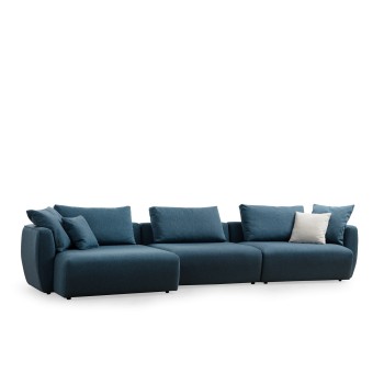 Corner Sofa Maya Corner 1 (Chl Left + O1 + 1R) Blue