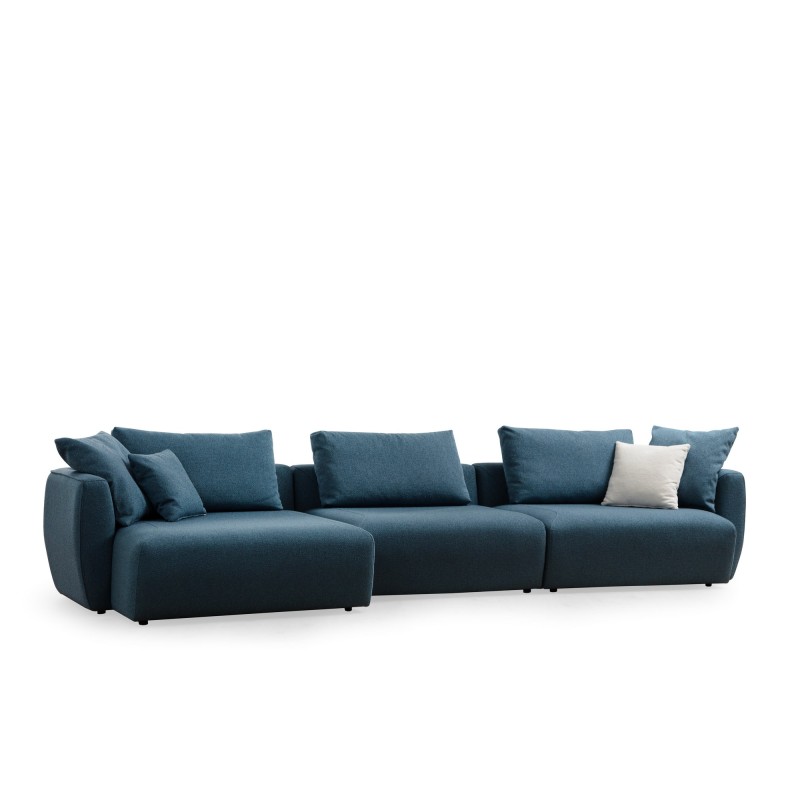 Corner Sofa Maya Corner 1 (Chl Left + O1 + 1R) Blue