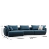 Corner Sofa Maya Corner 1 (Chl Left + O1 + 1R) Blue