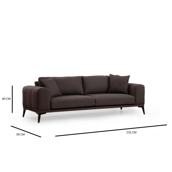 3-Seat Sofa Kenzo 3 - Grey Grey 3-Seat Sofa Kenzo 3 - Grey Grey