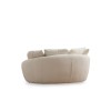 Διθέσιος Καναπές - Midye - Love Seat - Χρώμα Cream - 155x120x67εκ