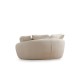 Διθέσιος Καναπές - Midye - Love Seat - Χρώμα Cream - 155x120x67εκ