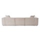 Corner Sofa Lora (L1-O1-1R-POUFFE ) - Mocha Mocha Corner Sofa Lora (L1-O1-1R-POUFFE ) - Mocha Mocha