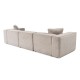 Corner Sofa Lora (L1-O1-1R-POUFFE ) - Mocha Mocha Corner Sofa Lora (L1-O1-1R-POUFFE ) - Mocha Mocha