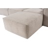 Corner Sofa Lora (L1-O1-1R-POUFFE ) - Mocha Mocha