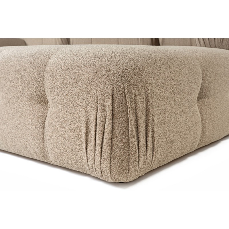 Γωνιακός Καναπές  Doblo με Πουφ ( L1-O1-1R-Pouffe) - Χρώμα Peach - 300x200x80εκ