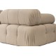 Corner Sofa Doblo 3 Seater with Pouffe ( L1-O1-1R-Pouffe) - Peach Peach Corner Sofa Doblo 3 Seater with Pouffe ( L1-O1-1R-Pouffe) - Peach Peach