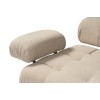 Γωνιακός Καναπές  Doblo με Πουφ ( L1-O1-1R-Pouffe) - Χρώμα Peach - 300x200x80εκ