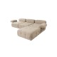 Corner Sofa Doblo 3 Seater with Pouffe ( L1-O1-1R-Pouffe) - Peach Peach Corner Sofa Doblo 3 Seater with Pouffe ( L1-O1-1R-Pouffe) - Peach Peach