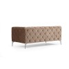 Καναπές Chesterfield 4θέσιος Como 344x90x72εκ - Dark Cream