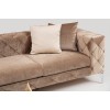 Καναπές Chesterfield 4θέσιος Como 344x90x72εκ - Dark Cream