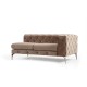 Καναπές Chesterfield 4θέσιος Como 344x90x72εκ - Dark Cream