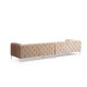 Καναπές Chesterfield 4θέσιος Como 344x90x72εκ - Dark Cream