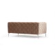 Καναπές Chesterfield 4θέσιος Como 344x90x72εκ - Dark Cream