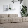 3-Seat Sofa Doblo 3 Seater ( L1-O1-Pouffe) Cream Bouclette Cream