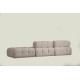3-Seat Sofa Doblo 3 Seater ( L1-O1-Pouffe) Cream Bouclette Cream