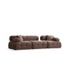 Τριθέσιος Καναπές Doblo ( L1-O1-1R) - Χρώμα Cappucino 315x105x80εκ