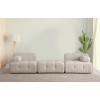 3-Seat Sofa Doblo 3 Seater ( L1-Pouffe-1R) - Cream Bouclette Cream