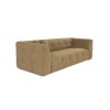 Τριθέσιος Καναπές - Cady - Χρώμα Χακί- 235x100x72εκ